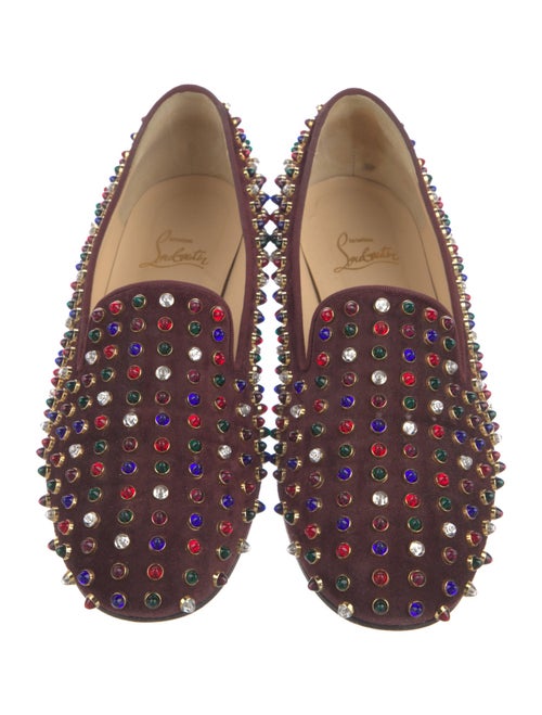 Christian Louboutin Suede Printed Loafers
