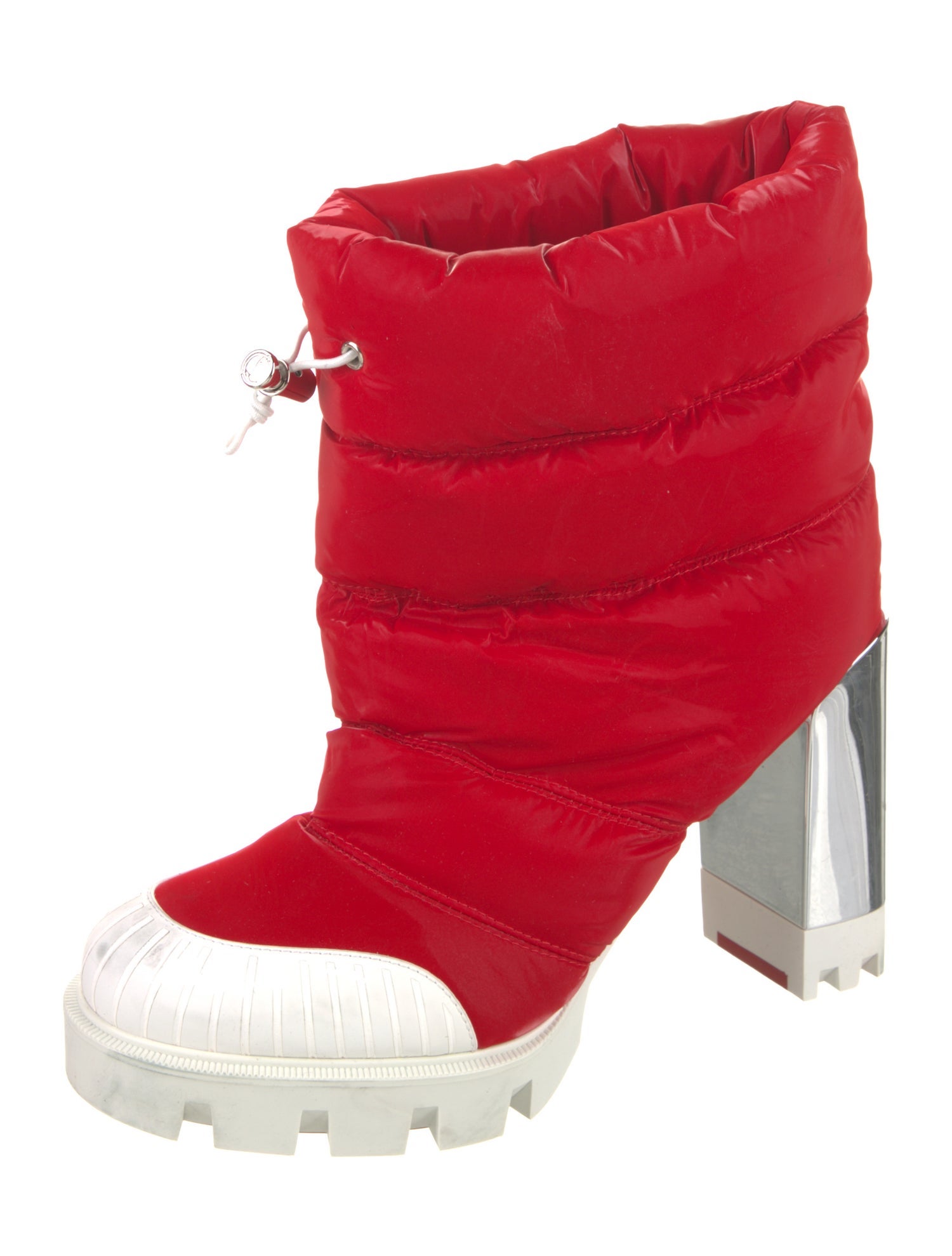 Christian Louboutin Nylon Lace-Up Boots