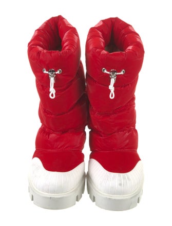 Christian Louboutin Nylon Lace-Up Boots