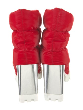 Christian Louboutin Nylon Lace-Up Boots