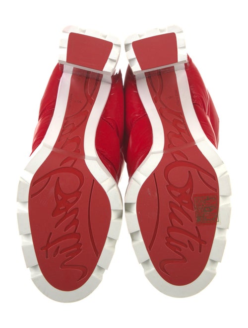 Christian Louboutin Nylon Lace-Up Boots