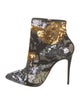 Christian Louboutin Sequins Printed Boots