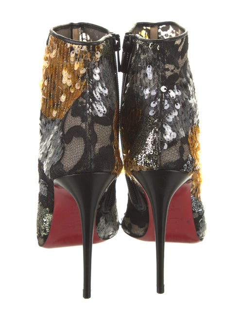 Christian Louboutin Sequins Printed Boots