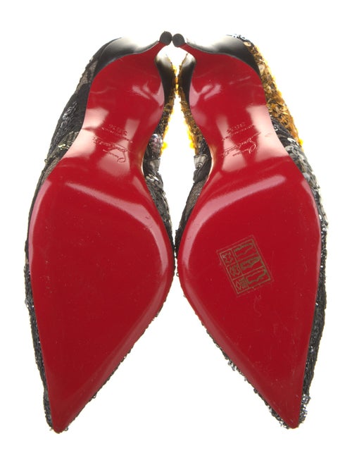 Christian Louboutin Sequins Printed Boots