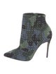 Christian Louboutin Suede Camouflage Print Boots