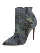 Christian Louboutin Suede Camouflage Print Boots