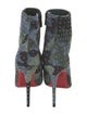 Christian Louboutin Suede Camouflage Print Boots
