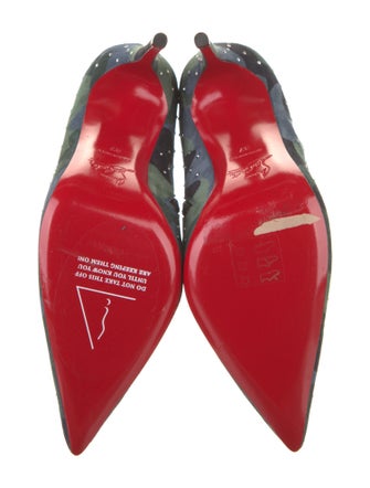 Christian Louboutin Suede Camouflage Print Boots