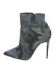 Christian Louboutin Suede Camouflage Print Boots