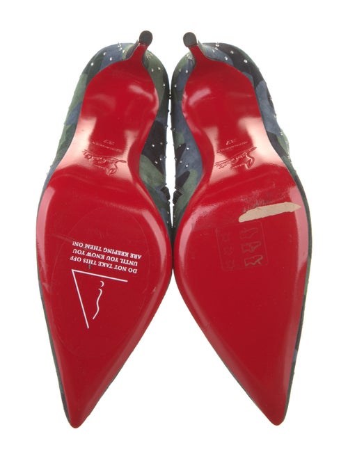 Christian Louboutin Suede Camouflage Print Boots