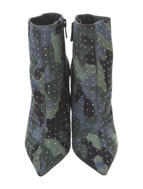 Christian Louboutin Suede Camouflage Print Boots