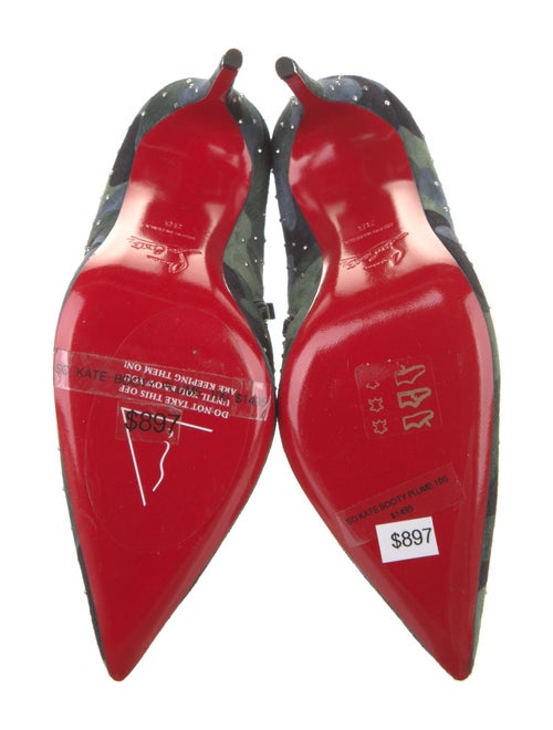 Christian Louboutin Suede Camouflage Print Boots