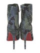 Christian Louboutin Suede Camouflage Print Boots
