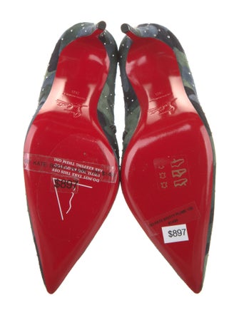 Christian Louboutin Suede Camouflage Print Boots