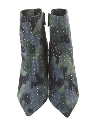 Christian Louboutin Suede Printed Boots