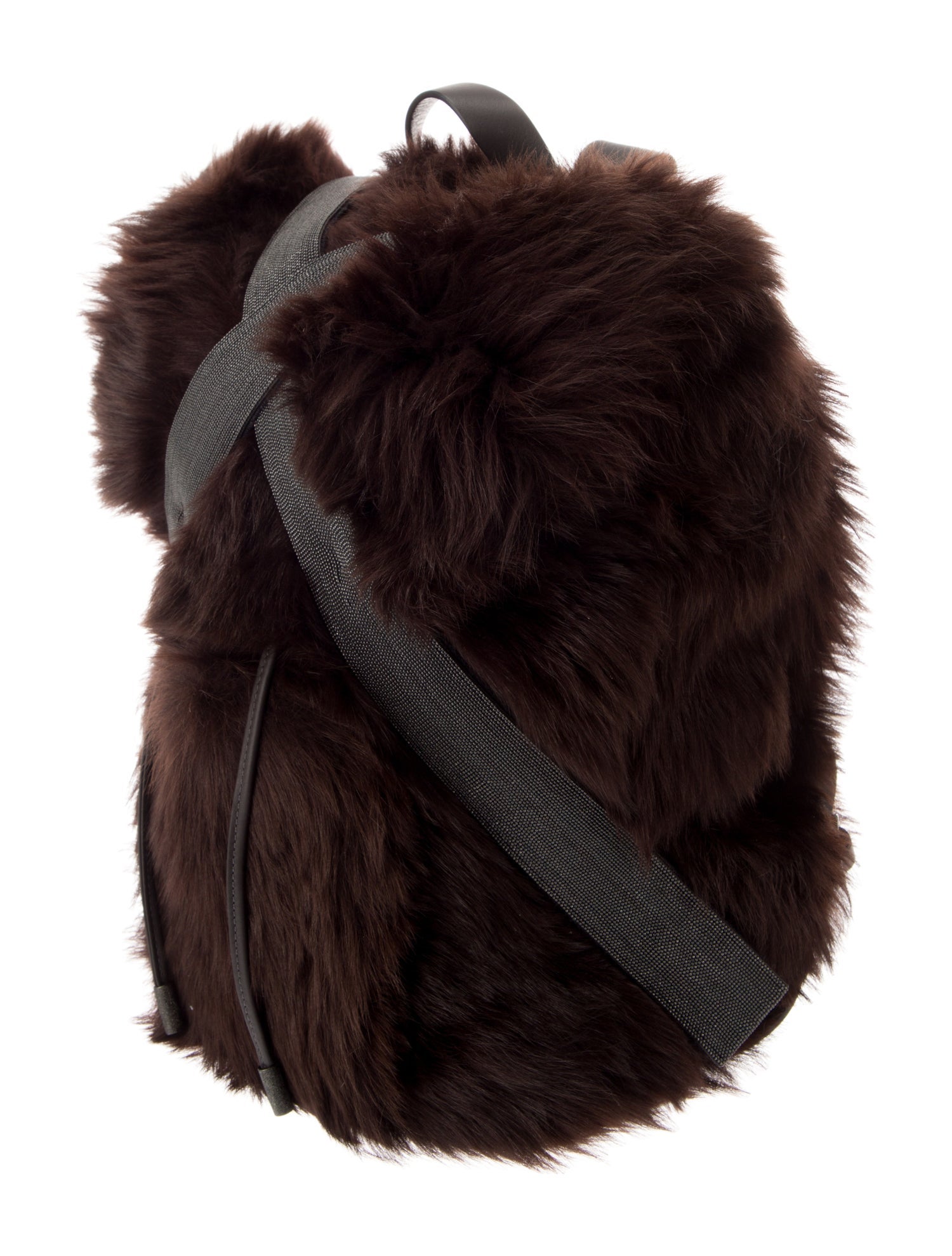 Brunello Cucinelli Faux Fur Backpack