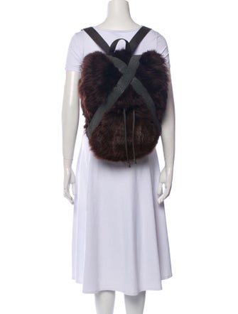 Brunello Cucinelli Faux Fur Backpack