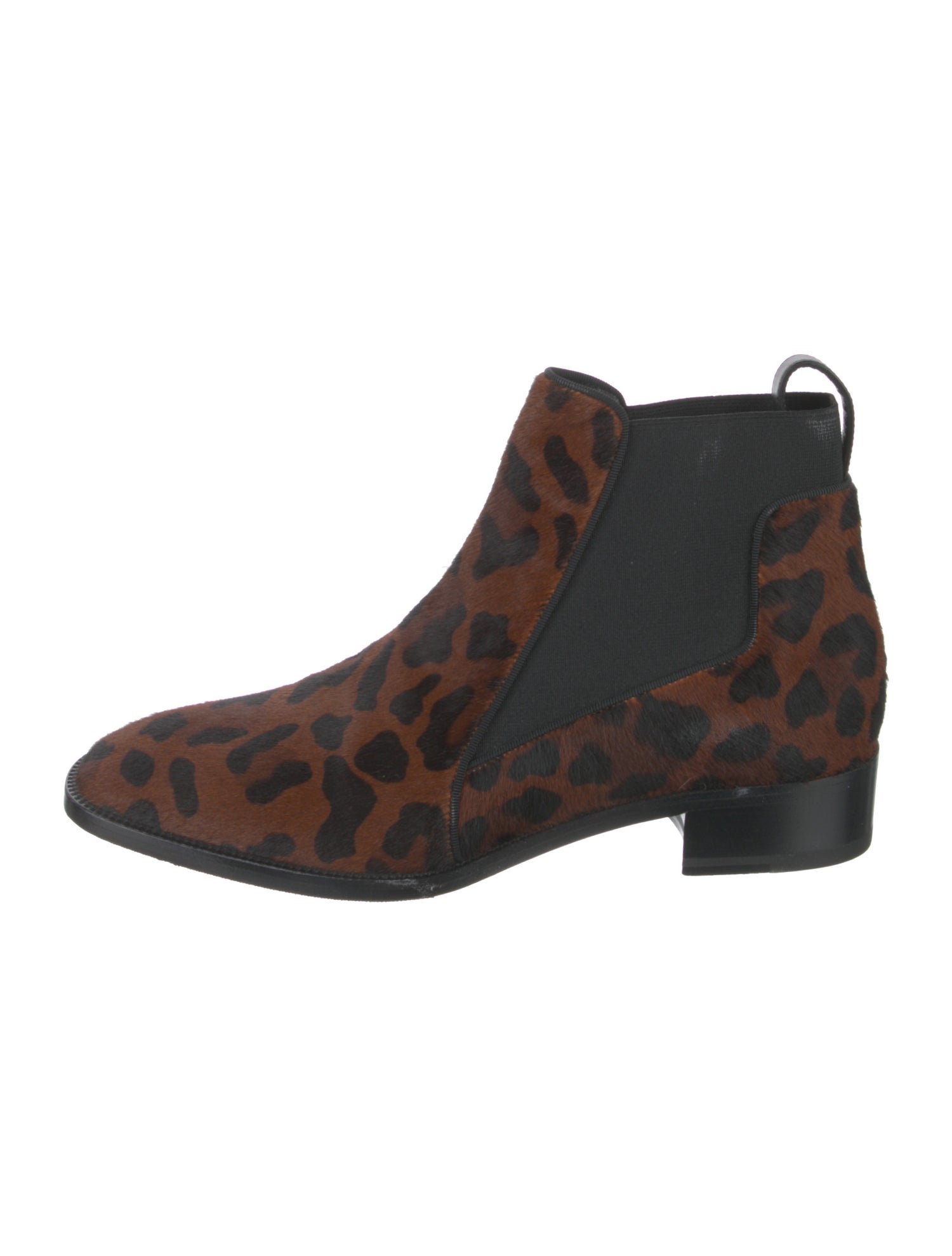 Christian Louboutin Ponyhair Animal Print Chelsea Boots
