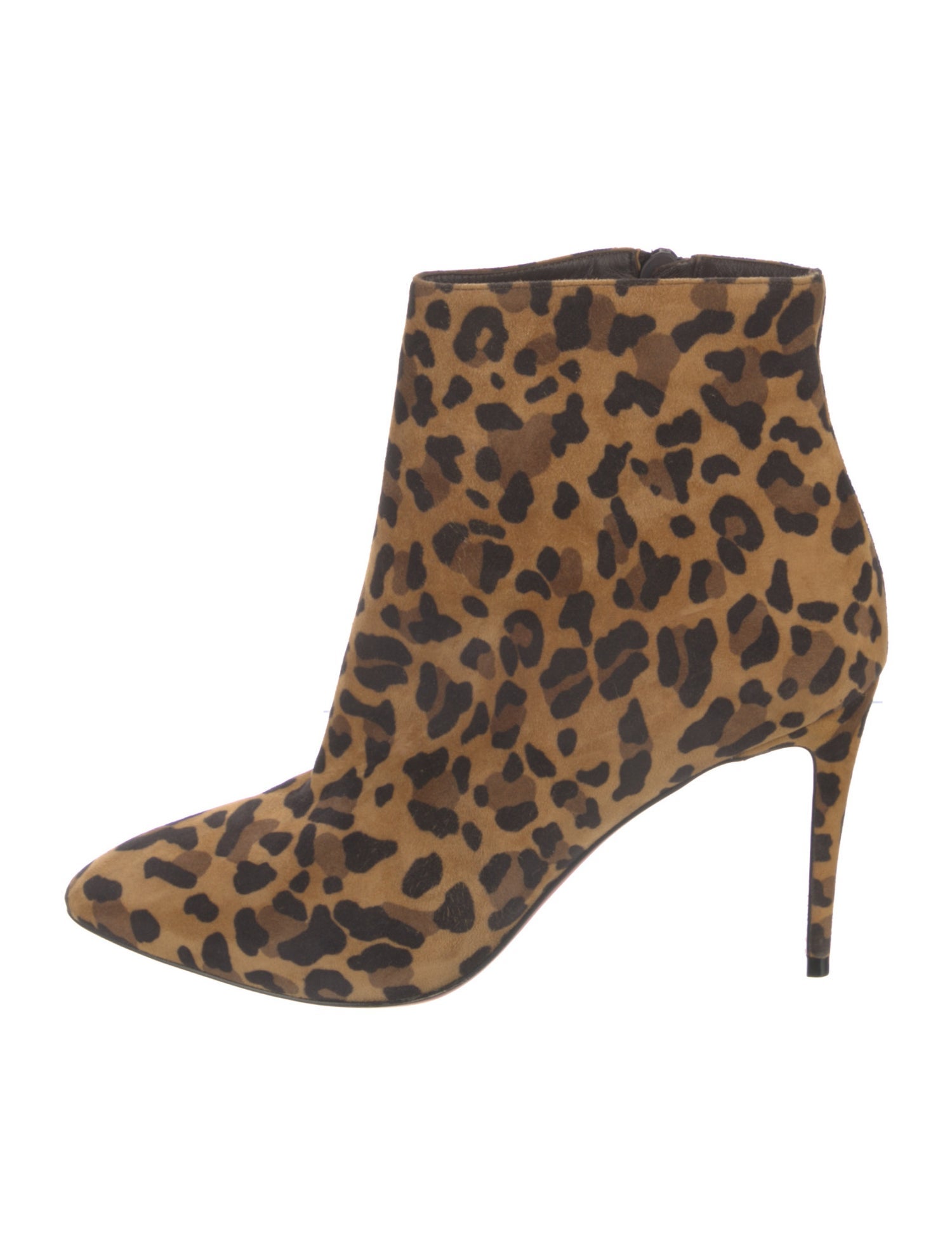 Christian Louboutin Suede Animal Print Boots