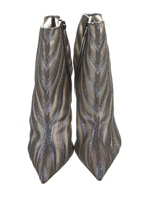 Christian Louboutin Striped Sock Boots