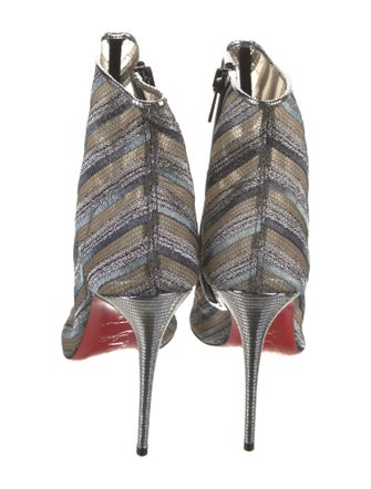 Christian Louboutin Striped Sock Boots