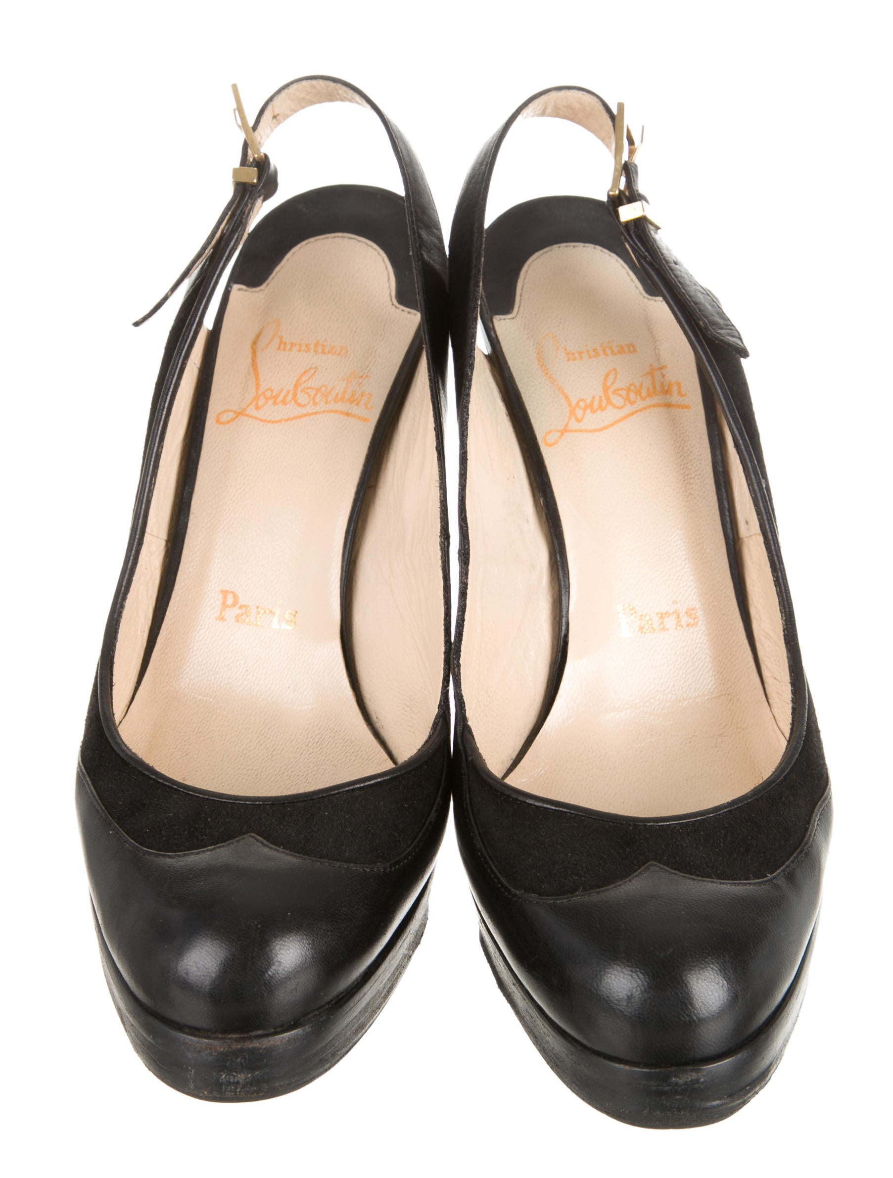 louboutin slingback pumps