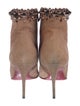 Christian Louboutin Spike Accents Suede Boots