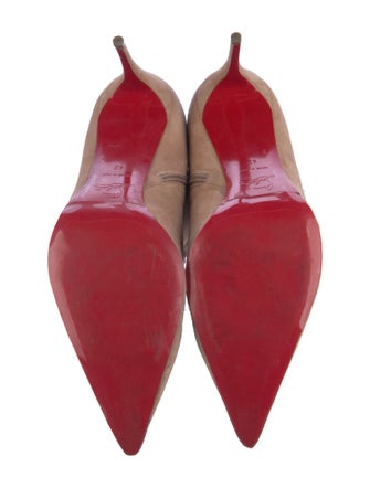 Christian Louboutin Spike Accents Suede Boots