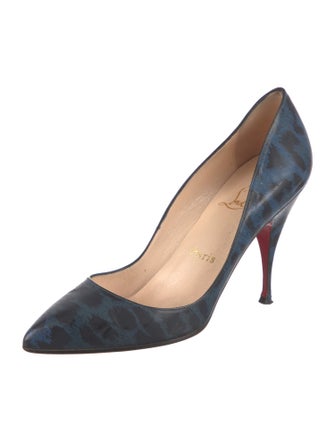 Christian Louboutin Leather Printed Pumps