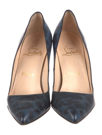 Christian Louboutin Leather Printed Pumps