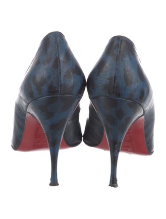 Christian Louboutin Leather Printed Pumps