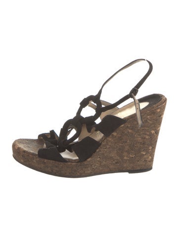 Christian Louboutin Sandals Suede Colorblock Pattern Espadrilles Us8, It38 | 8