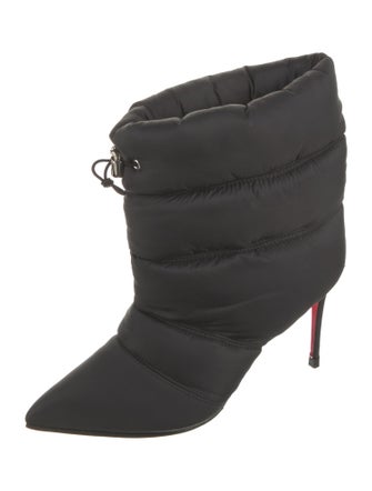 Christian Louboutin Nylon Lace-Up Boots