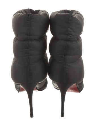 Christian Louboutin Nylon Lace-Up Boots