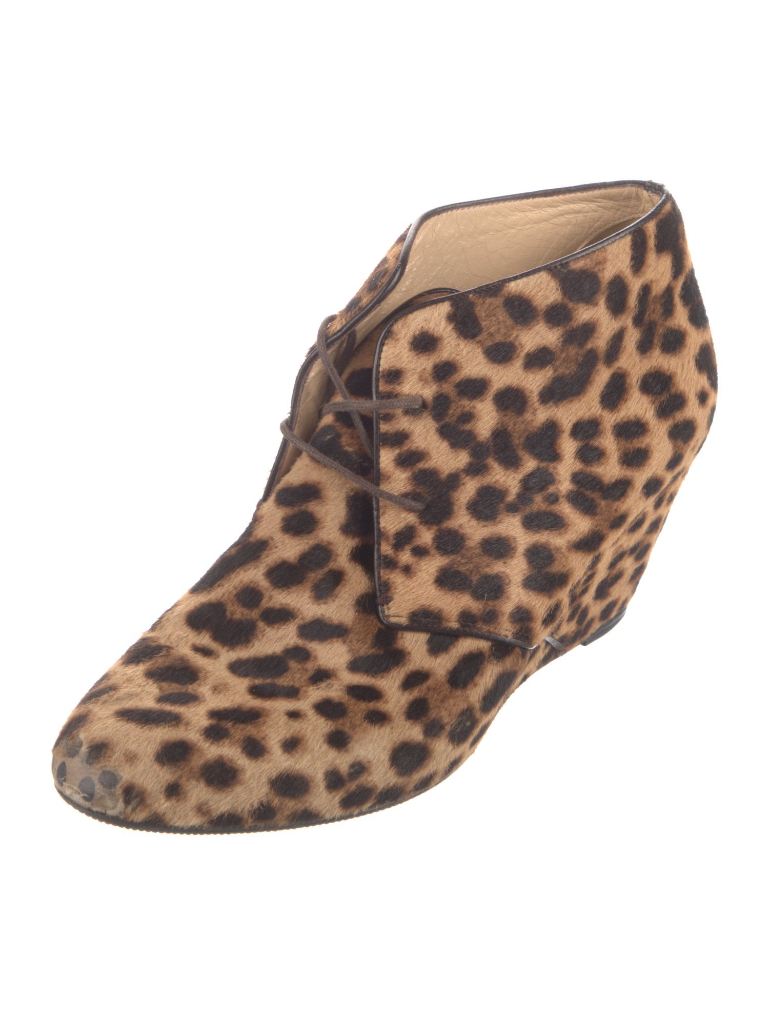 Christian Louboutin Ponyhair Animal Print Boots