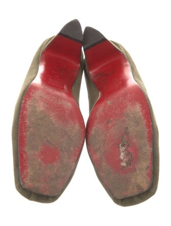 Christian Louboutin Suede Tassel Accents Pumps