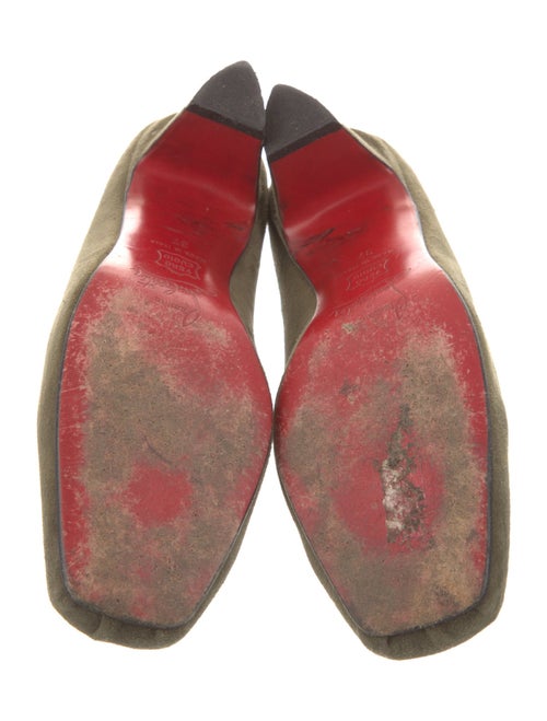 Christian Louboutin Suede Tassel Accents Pumps