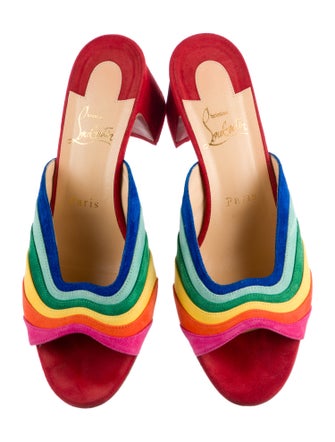 Christian Louboutin Degradouce Suede Slides