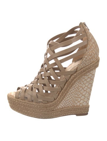 Christian Louboutin Sandals Leather Braided Accents Espadrilles IT 35 | 5