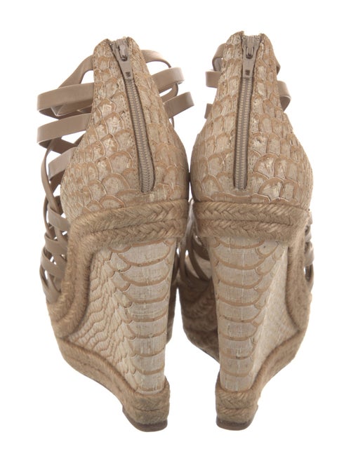 Christian Louboutin Leather Braided Accents Espadrilles