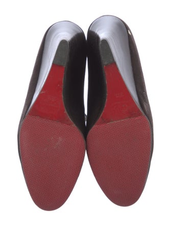 Christian Louboutin Suede Lace-Up Boots