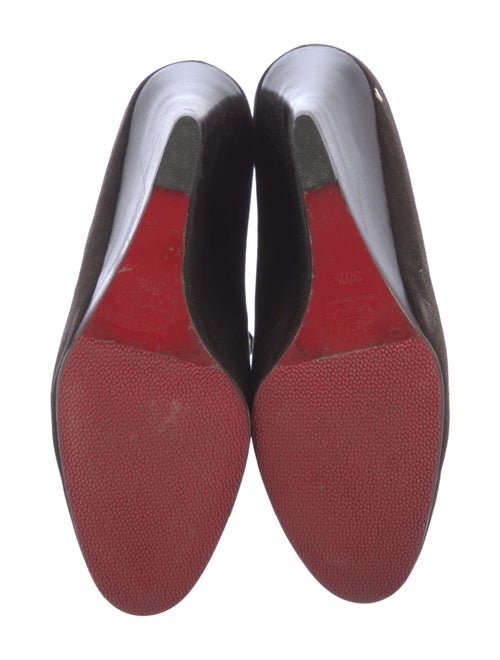 Christian Louboutin Suede Lace-Up Boots