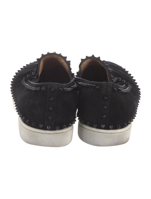 Christian Louboutin Spike Accents Suede Sneakers
