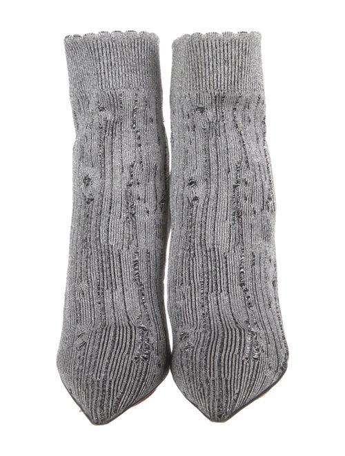 Christian Louboutin Glitter Accents Sock Boots