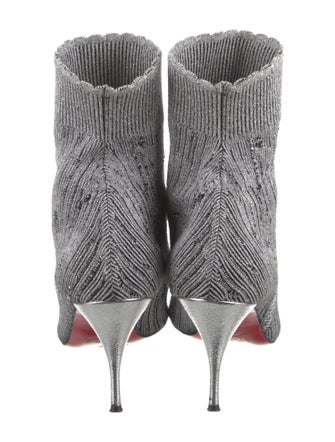 Christian Louboutin Glitter Accents Sock Boots