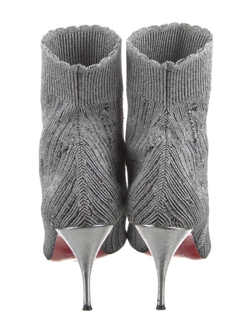 Christian Louboutin Glitter Accents Sock Boots