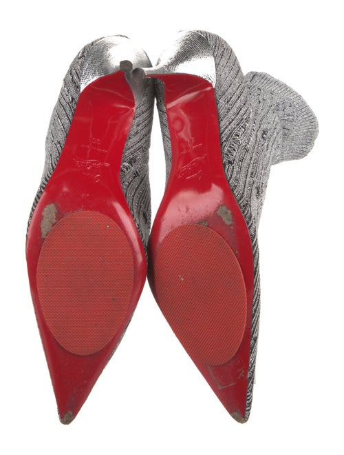 Christian Louboutin Glitter Accents Sock Boots