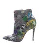 Christian Louboutin Sequins Printed Boots