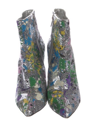 Christian Louboutin Sequins Printed Boots