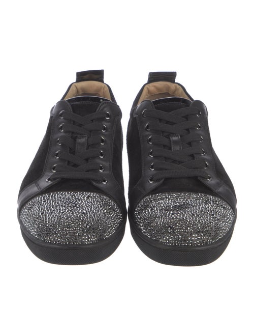Christian Louboutin Suede Crystal Embellishments Sneakers